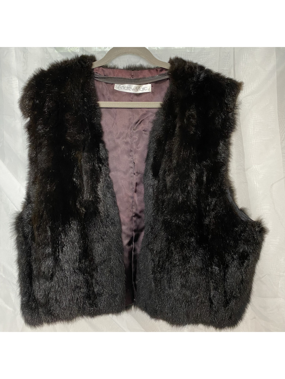 Andrew Marc Opossum fur vest
